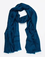Royal Blue Cashmere Travel Wrap