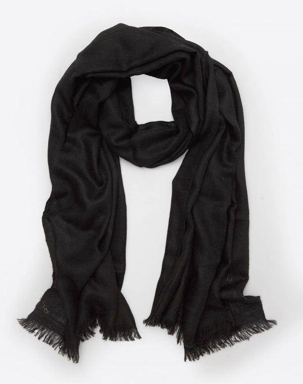 Black Cashmere Travel Wrap