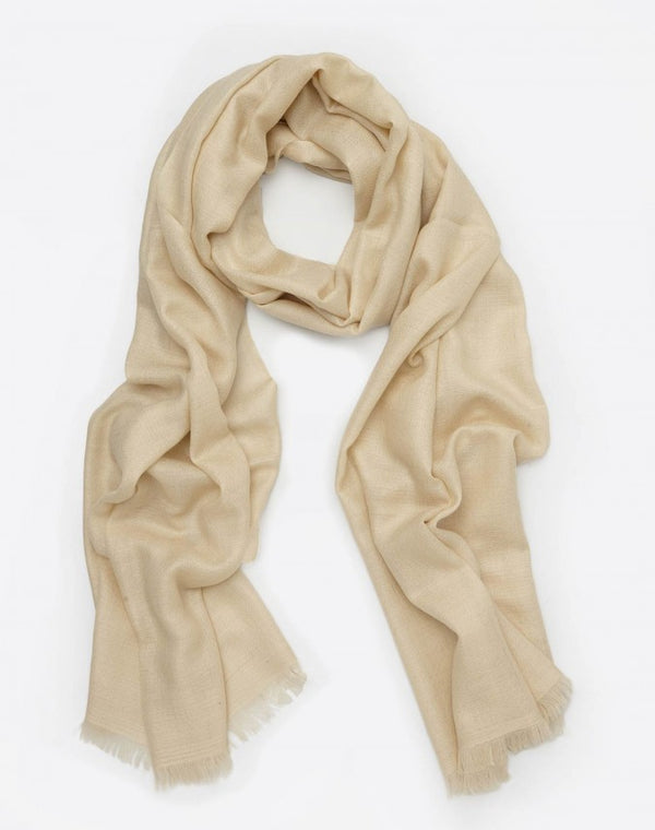 White Cashmere Travel Wrap