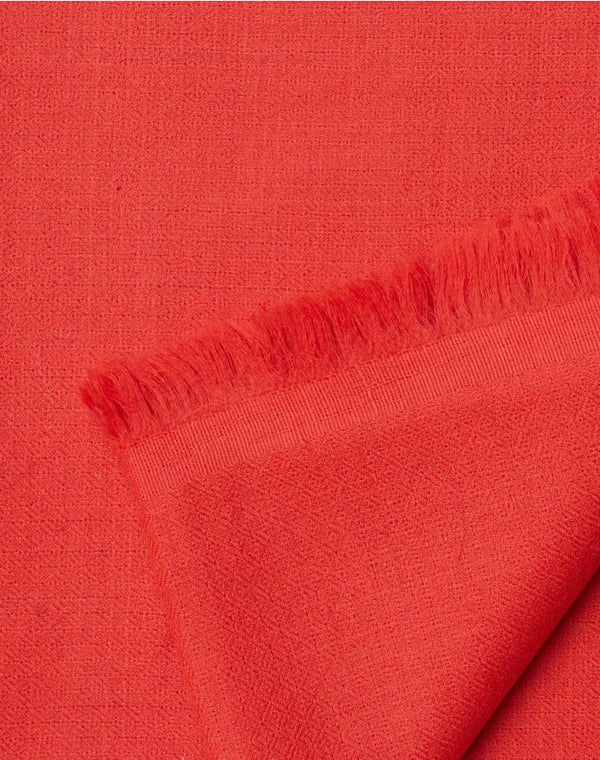 Peach Cashmere Travel Wrap – detail view