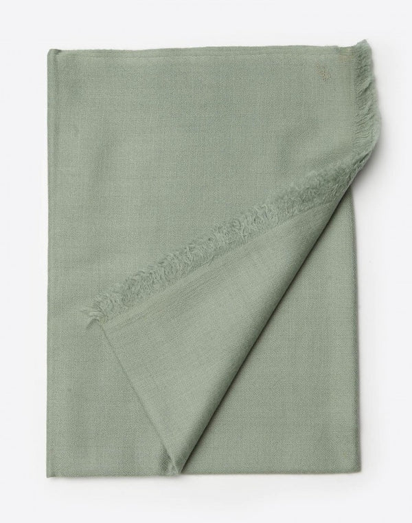 Mint Green Cashmere Travel Wrap – detail view