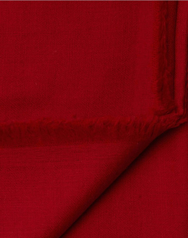 Red Cashmere Travel Wrap – detail view